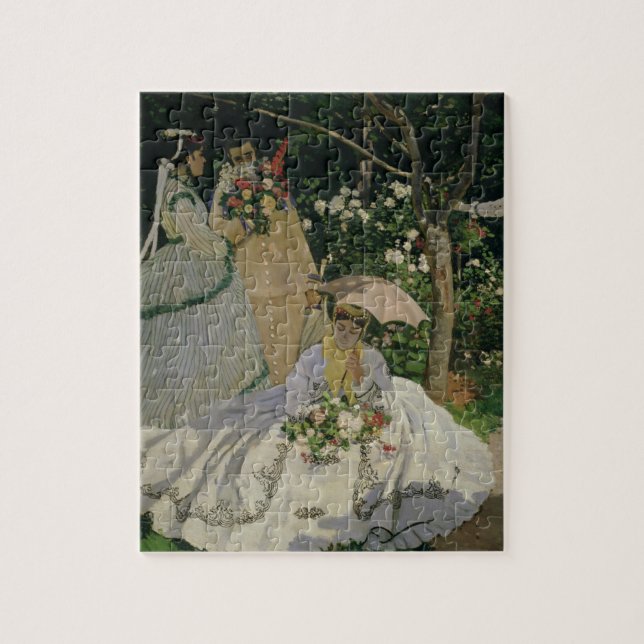 Puzzle Femmes de Claude Monet | dans le jardin (Vertical)