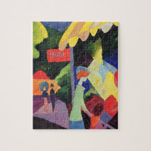 Puzzle Fenêtre à la mode d'August Macke, Fauvisme vintage