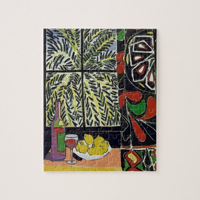 Puzzle Fenêtre Abstraite avec vin (Vertical)