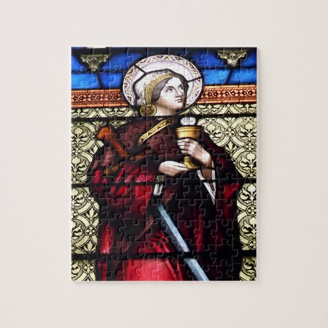 Puzzle Fenêtre en verre de Saint Barbara (Vertical)