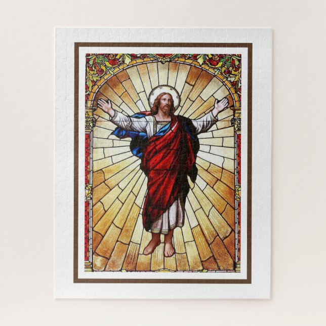 Puzzle Fenêtre en verre tendu CHRIST (Vertical)