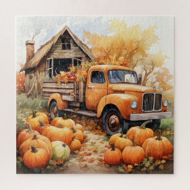 Puzzle Ferme automne/automne (Vertical)