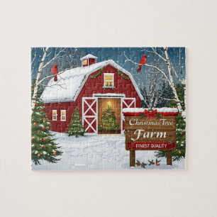 Puzzle Ferme de Noël Red Barn