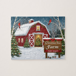 Puzzle Ferme de Noël Red Barn
