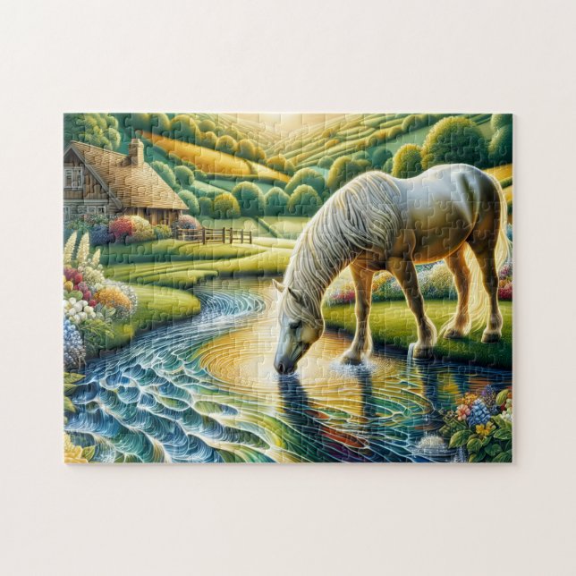 Puzzle Ferme du Cheval Blanc (Horizontal)