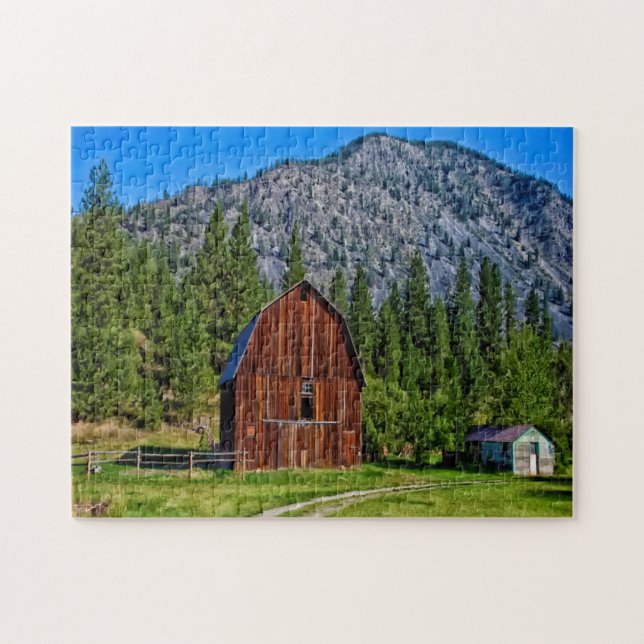 Puzzle Ferme Grange Montana. (Horizontal)