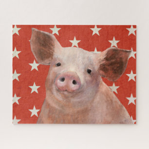 Puzzle Ferme patriotique - porc