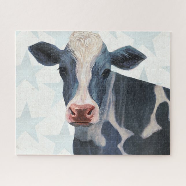 Puzzle Ferme patriotique - Vache (Horizontal)