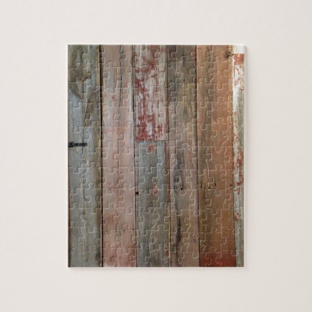 Puzzle ferme primitive western country grange bois (Vertical)