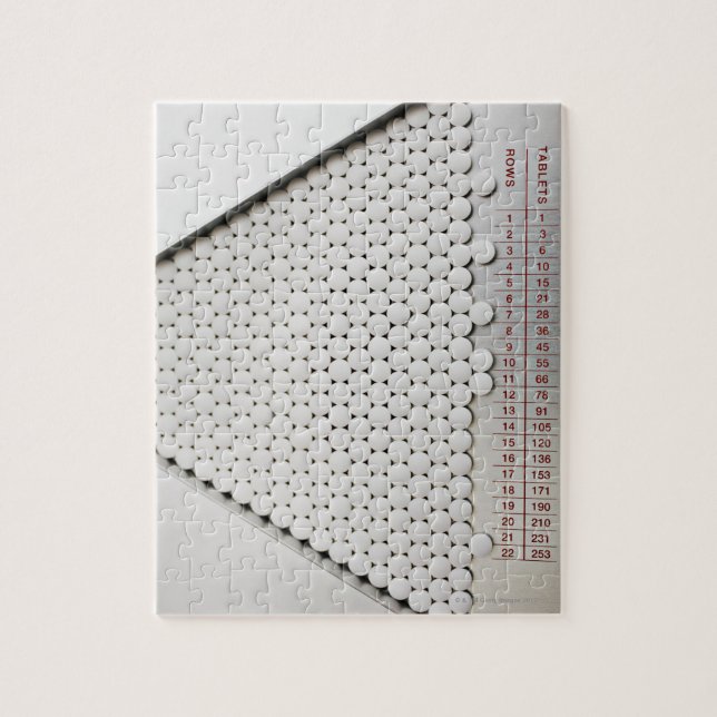 Puzzle Fermer les pilules dans le plateau de tri (Vertical)