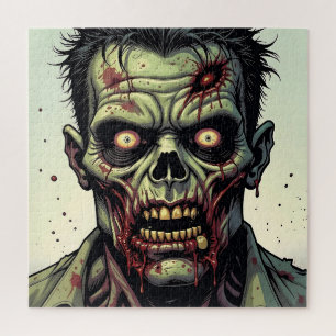 Puzzle Fermer une Pop Art Zombie Halloween