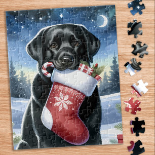Puzzle Festif de Noël Festif de Holiday Labrador Retrieve