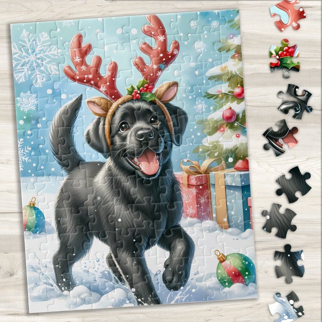 Puzzle Festif Labrador Retriever Chien de Noël (Créateur téléchargé)
