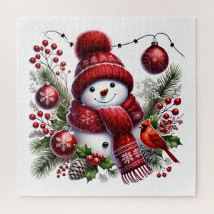 Puzzle Festif Noël bonhomme de neige