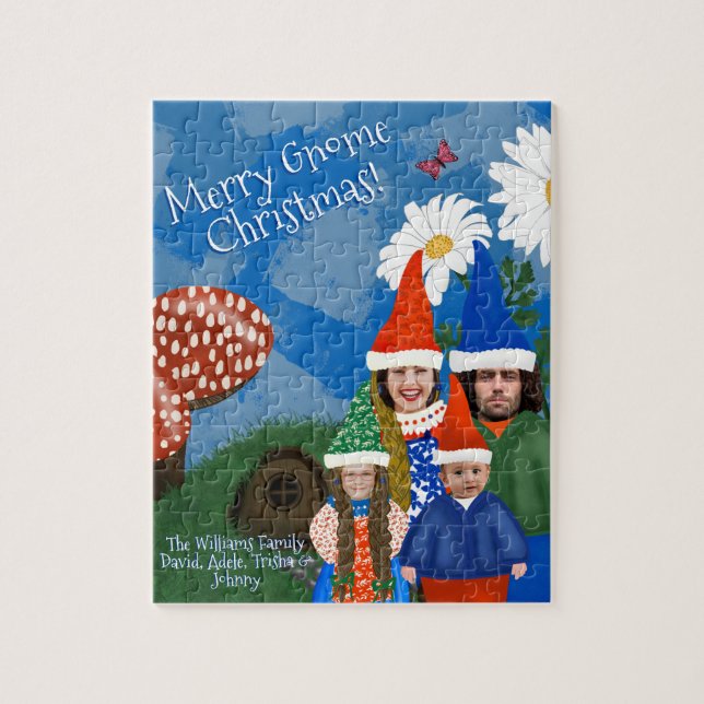 Puzzle Festive Fun Ajouter Photo Devenir Une Famille Gnom (Vertical)
