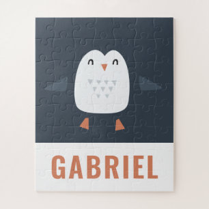 Puzzle fêtantes et amusantes pingouines personnalisées en