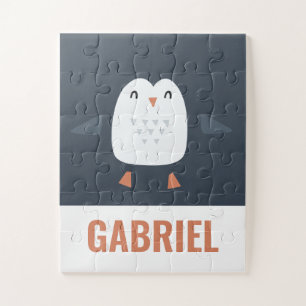 Puzzle fêtantes et amusantes pingouines personnalisées en