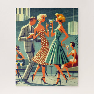 Puzzle Fête de cocktail de danse Martini moderne du milie