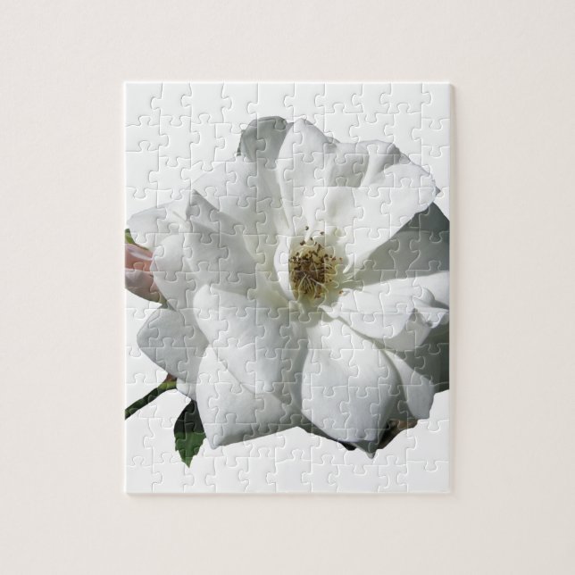 Puzzle Fête de Mariage aux Roses Blanches Floraison du De (Vertical)