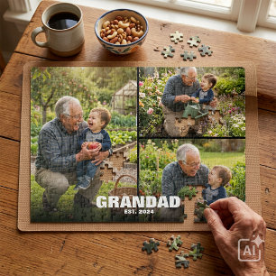 Puzzle Fête des grands-parents Cadeau photo de grand-père