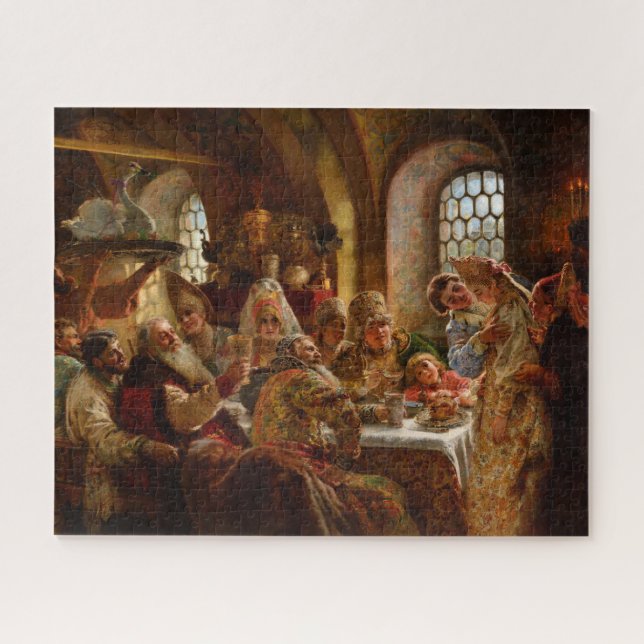 Puzzle Fête des Mariages de Boyar par Konstantin Makovsky (Horizontal)