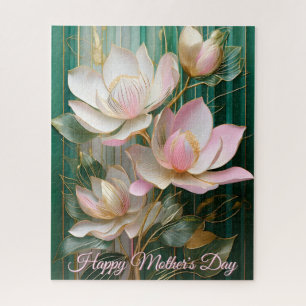 Puzzle Fête des mères Papier peint en fleurs Japon Magnol