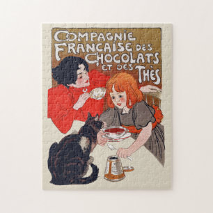 Puzzle Fête du chocolat français Steinlen Art