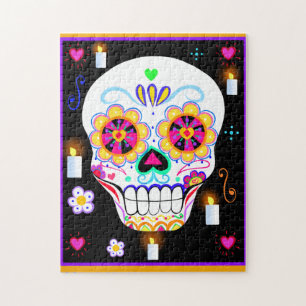 Puzzle Fête Mexicaine Du Crâne Sucrier Mort