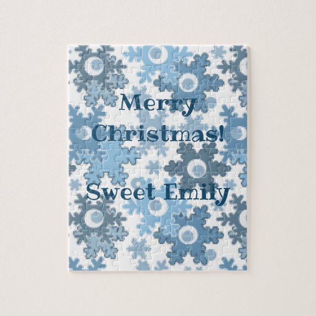 Puzzle Fêtes de Noël Fête hiver Flamme de neige brillant (Vertical)