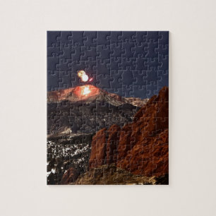 Puzzle Feu d'artifice du Nouvel An sur le sommet de Pikes