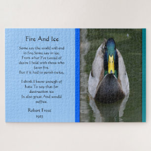 Puzzle Feu Et Canard De Glace Mallard Dans L'Eau
