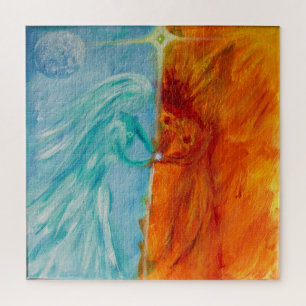 Puzzle Feu et eau, Masculine Divine et Feminine