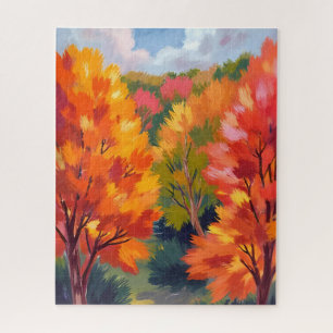 Puzzle Feuillage d'automne   Aquarelle de feuilles d'auto