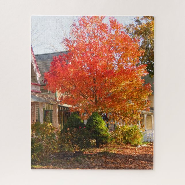 Puzzle Feuillage d'automne dans Oak Bluffs - Vignoble de  (Vertical)