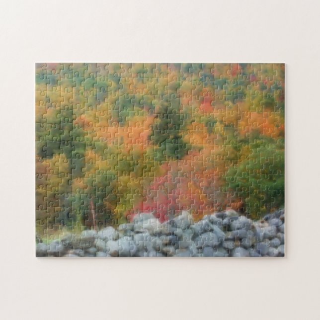Puzzle Feuillage d'automne Pierre Mur Nature Art (Horizontal)
