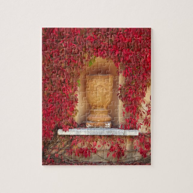 Puzzle Feuillage rouge d'automne, Nouvelle-Zélande (Vertical)