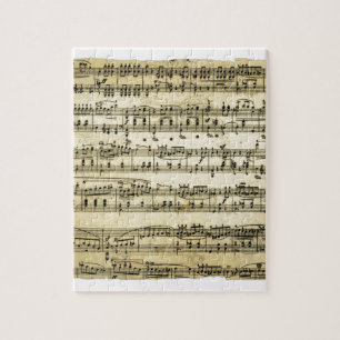 Puzzle Feuille antique de score de musique