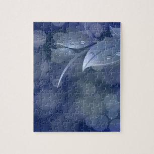 Puzzle Feuille de Blue Bokeh