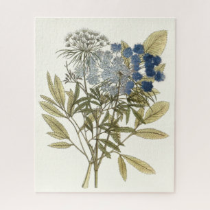 Puzzle Feuille de dentelle - fleurs et verdure