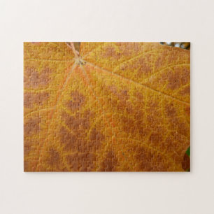 Puzzle Feuille de Érable Jaune Automne Abstrait Nature