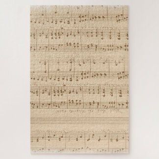 Puzzle feuille de musique vintage
