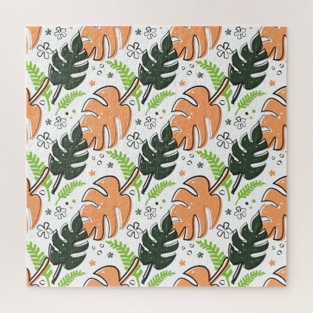 puzzle feuille tropical (Vertical)