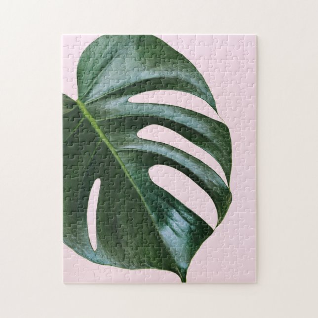 Puzzle Feuille tropicale Monstera (Vertical)