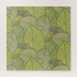 Puzzle Feuilles colorées Design Motif