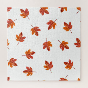 Puzzle Feuilles d'automne aquarelle main tirée