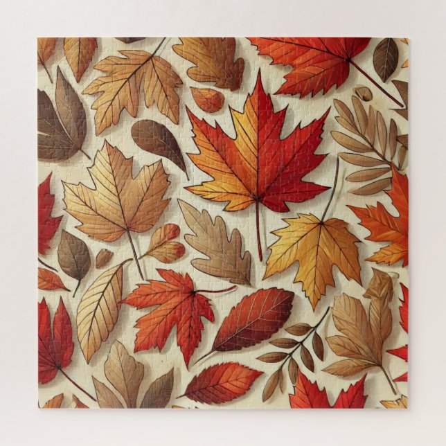 Puzzle feuilles d'automne classiques (Vertical)