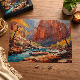Puzzle Feuilles d'automne dans le canyon 