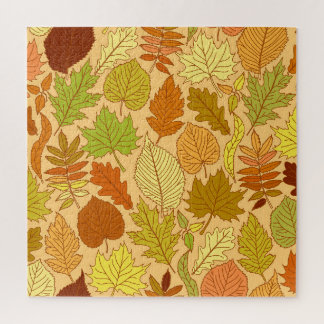 Puzzle Feuilles d'automne : impression en tissu transpare