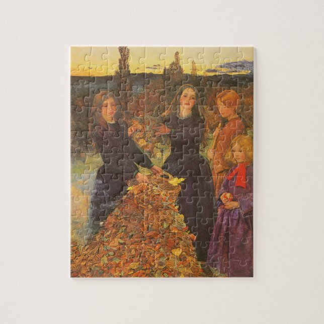 Puzzle Feuilles d'automne par Sir John Everett Millais (Vertical)