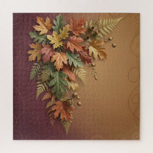 Puzzle Feuilles de Érable Automnales Élégantes en Cascade